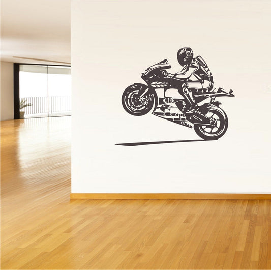 Motorcycle Wall Decal Moto Garage decor rvz035