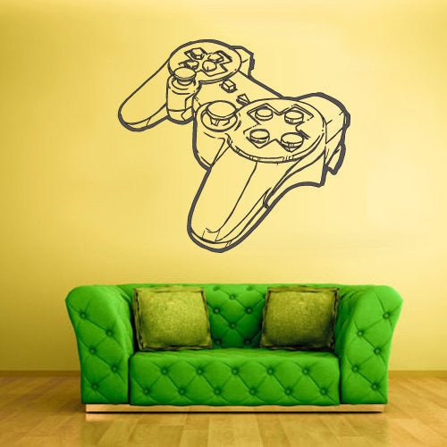 Game controller Wall Decal Joystick Decor (many sizes and colors)  z2028