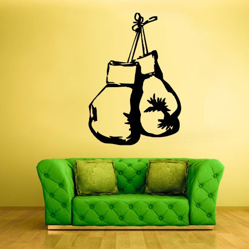 Boxing gloves wall decal  Z790