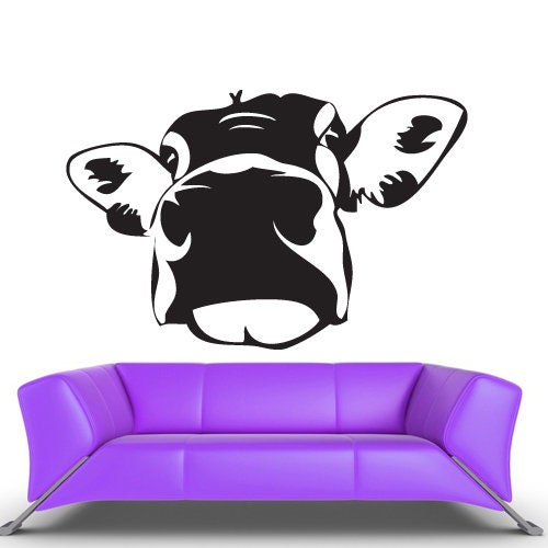 cow wall decal Heifer farm decor (Z461)