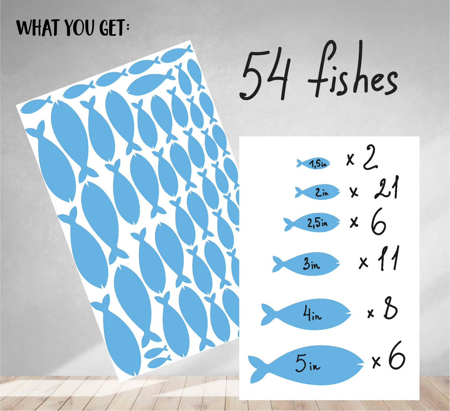 Fish Wall Decals, LF134
