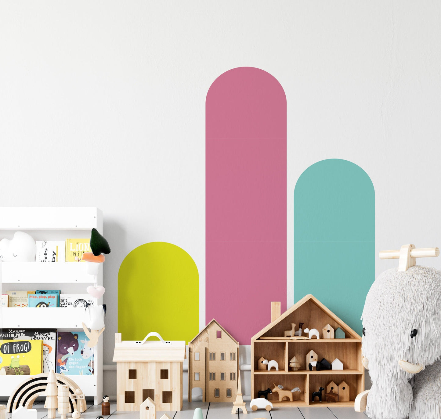 Arch Wall Decal Colour Block Stickers , LF193