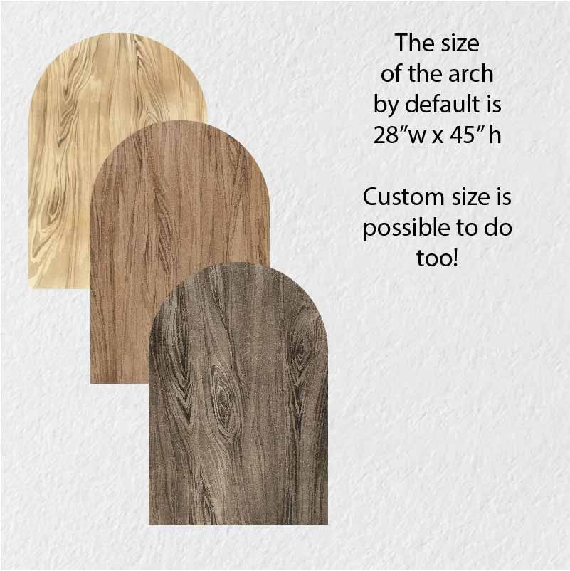 Arch Wall Decal Wooden Imitation Sticker Large, LF223