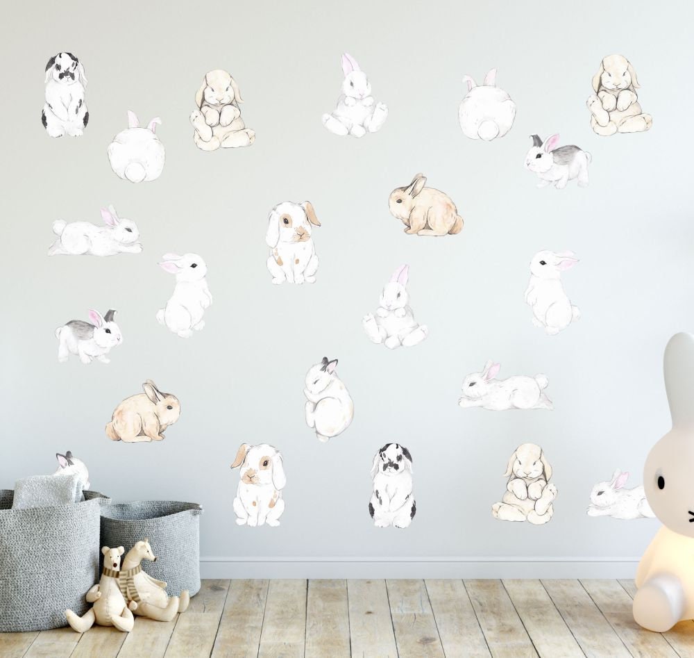 Bunny Wall Decal Stickers, LF130