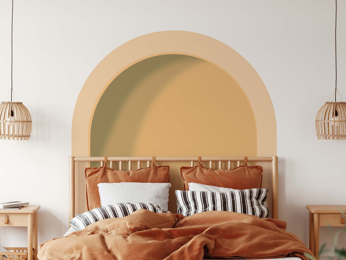 Arch Wall Decal Headboard with Shadow Sticker Large, LF160