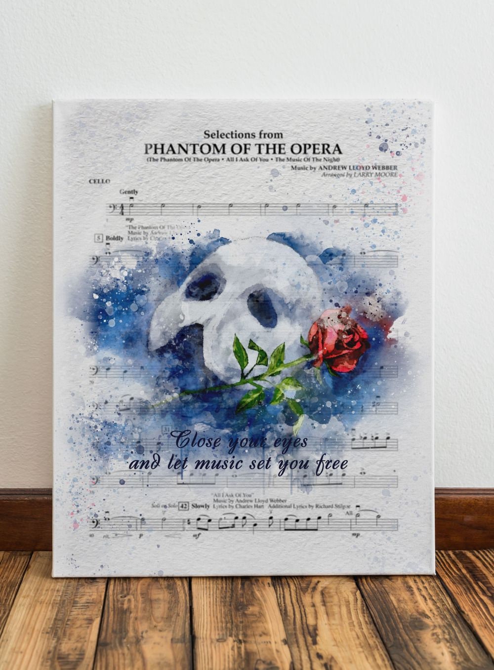 Phantom of the Opera Poster, Musical Print, LF281