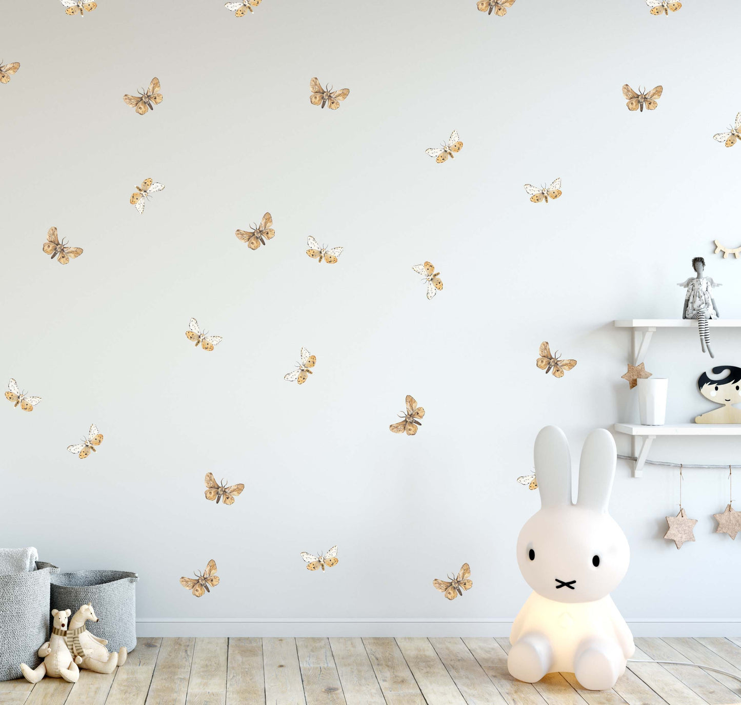Butterfly Wall Decals Moth Stickers, LF260