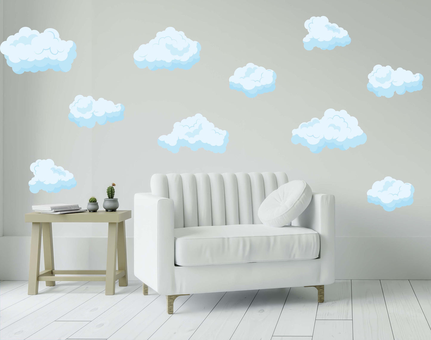 Clouds Wall Decals Blue Stickers,  LKL0071