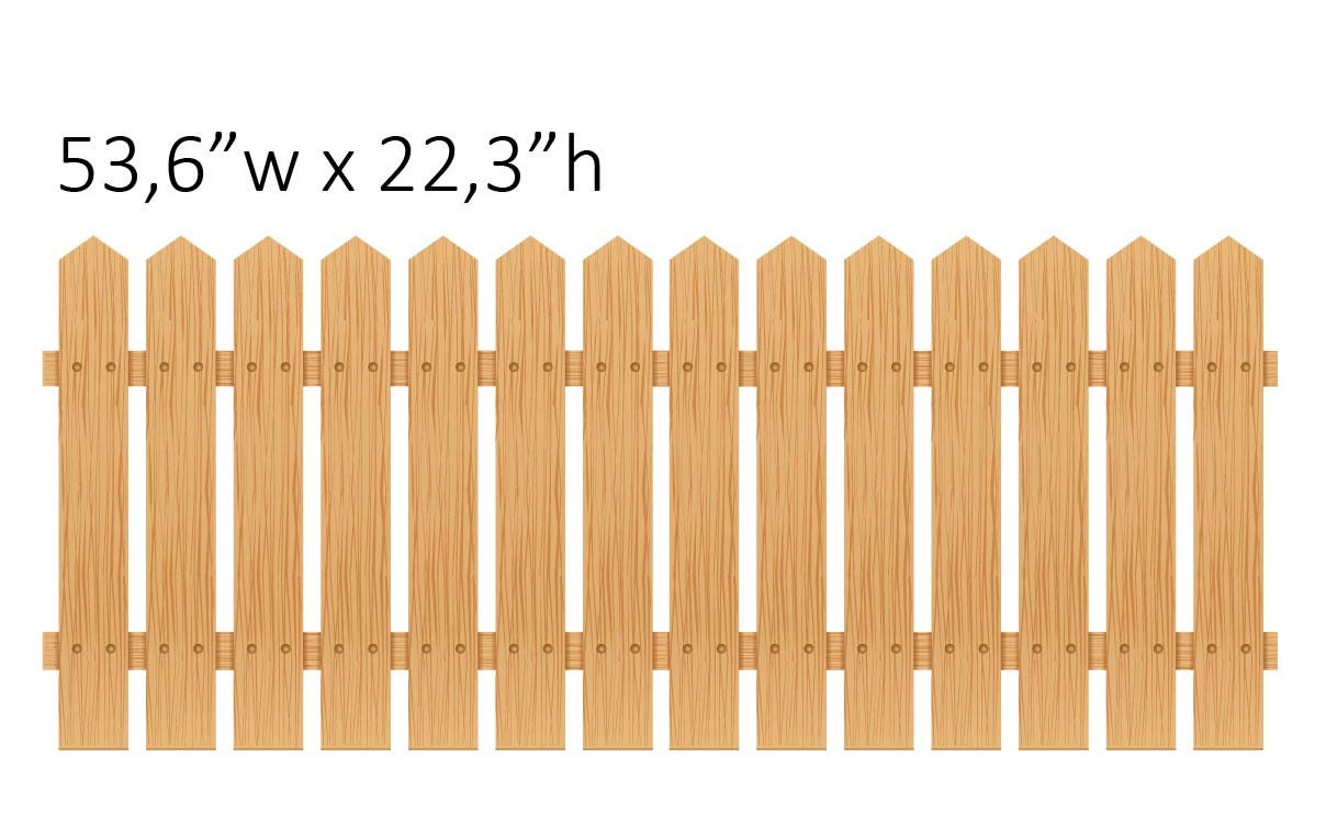 Fence Wall Decal Headboard Rustic Sticker, LF297