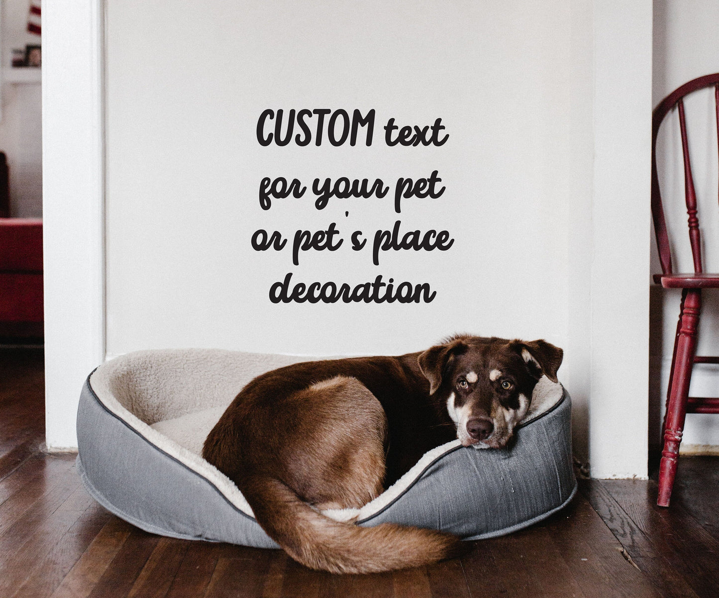 Dog wall decal Custom Pet sticker, LF313