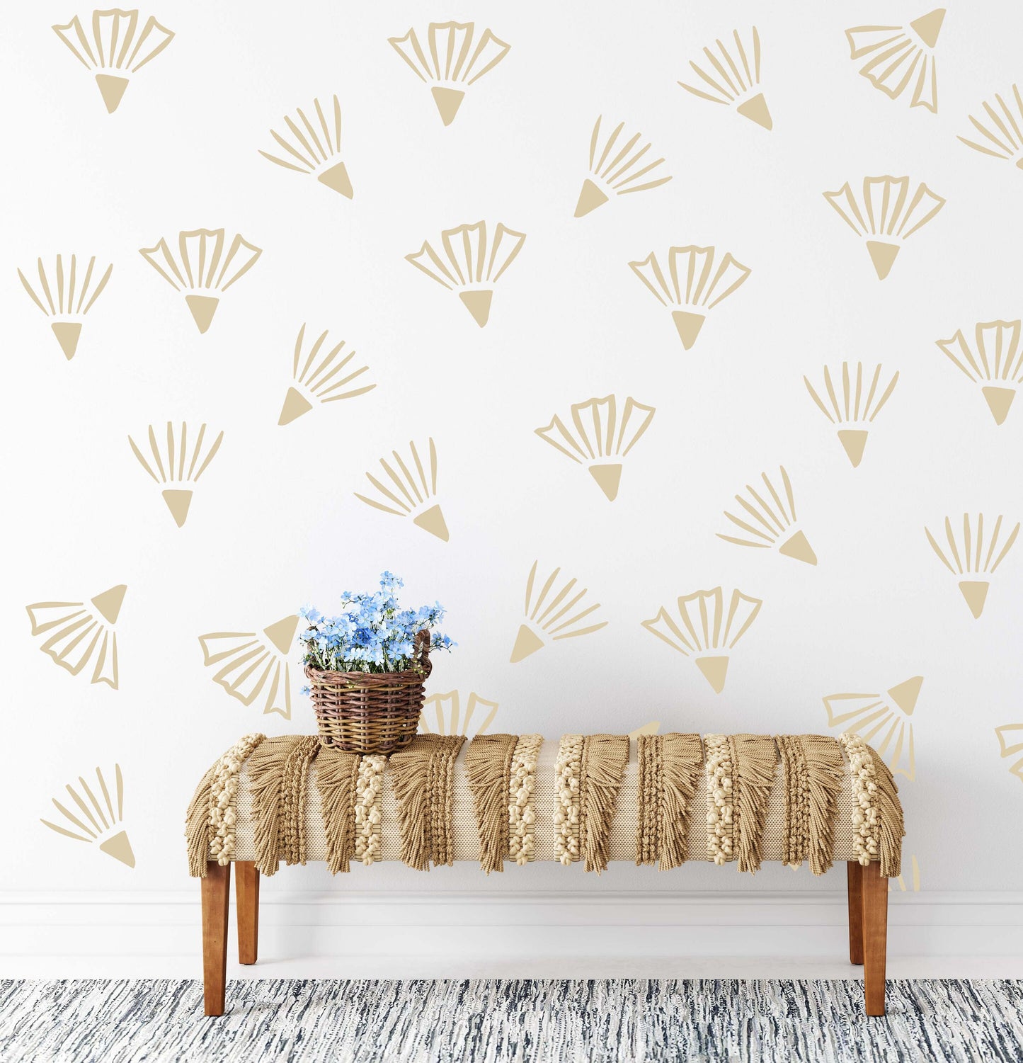 Floral wall Decals sticker boho style, KL0088