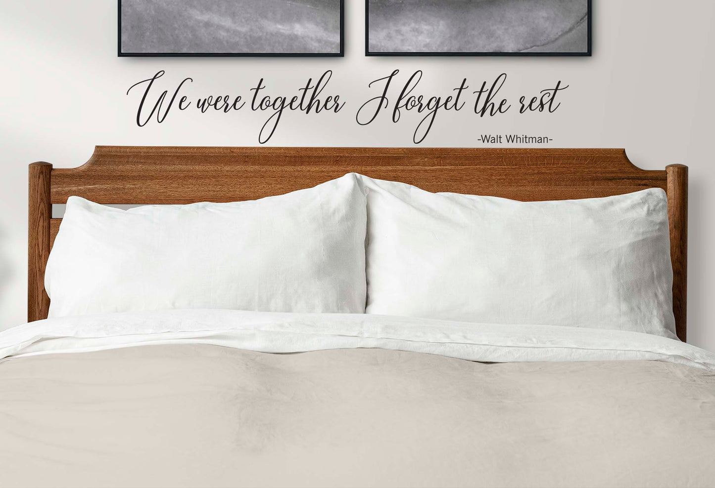 We were together I forget the rest vinyl wall decals Love quotes Wedding Home Decor, LF351
